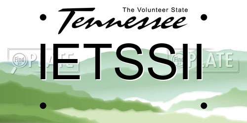 IETSSII Tennessee License Plate