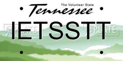 IETSSTT Tennessee License Plate