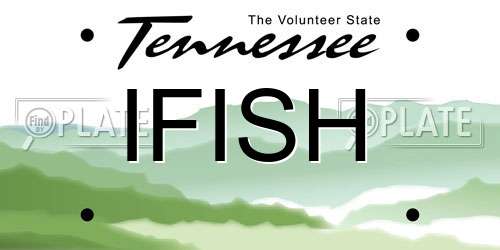 IFISH Tennessee License Plate
