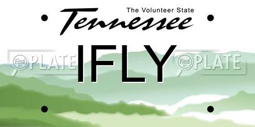 IFLY Tennessee License Plate