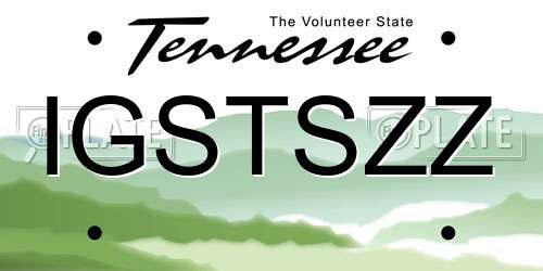 IGSTSZZ Tennessee License Plate