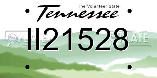 II21528 Tennessee License Plate