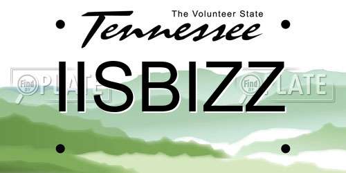 IISBIZZ Tennessee License Plate