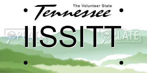 IISSITT Tennessee License Plate