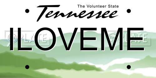 ILOVEME Tennessee License Plate