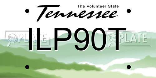 ILP90T Tennessee License Plate