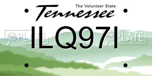 ILQ97I Tennessee License Plate