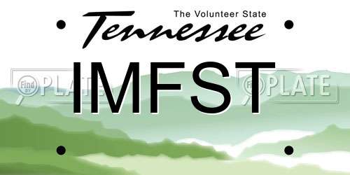 IMFST Tennessee License Plate