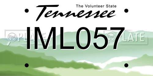 IML057 Tennessee License Plate