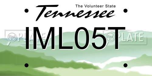 IML05T Tennessee License Plate
