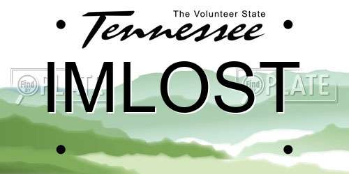 IMLOST Tennessee License Plate