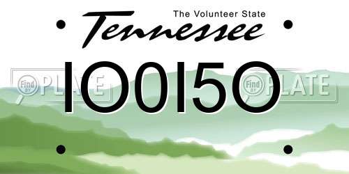 IO0I5O Tennessee License Plate