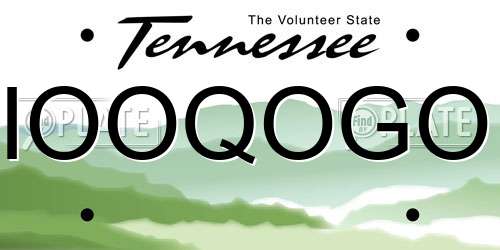IOOQOGO Tennessee License Plate
