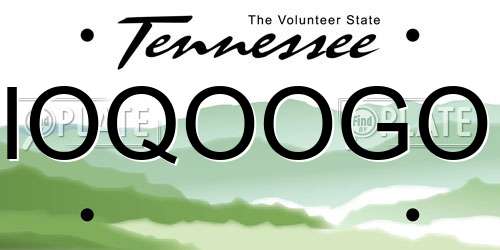 IOQOOGO Tennessee License Plate
