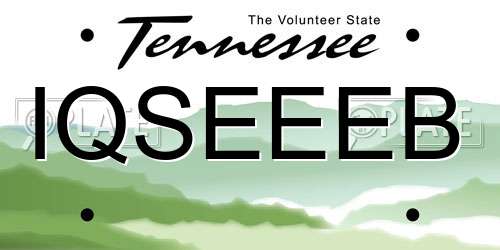 IQSEEEB Tennessee License Plate