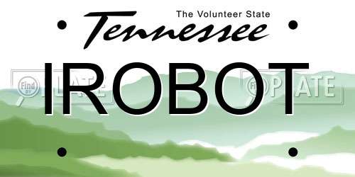 IROBOT Tennessee License Plate
