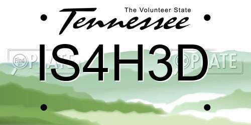 IS4H3D Tennessee License Plate