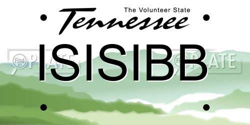 ISISIBB Tennessee License Plate