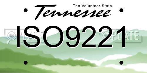 ISO9221 Tennessee License Plate