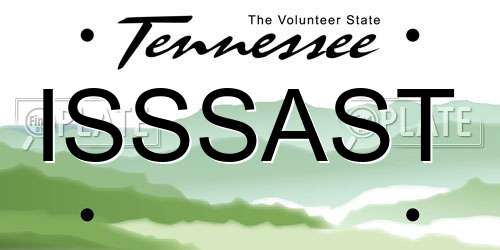 ISSSAST Tennessee License Plate