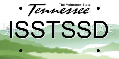 ISSTSSD Tennessee License Plate