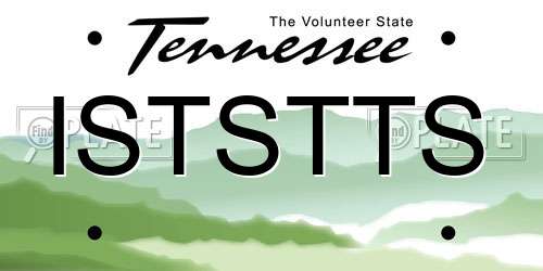 ISTSTTS Tennessee License Plate