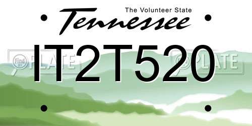 IT2T520 Tennessee License Plate