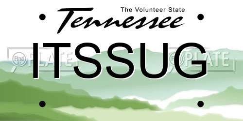 ITSSUG Tennessee License Plate