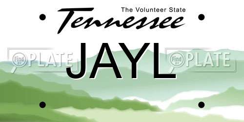 JAYL Tennessee License Plate