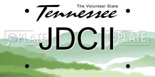 JDCII Tennessee License Plate
