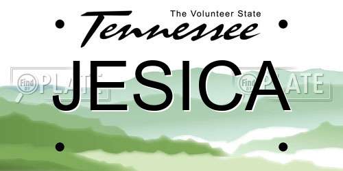 JESICA Tennessee License Plate