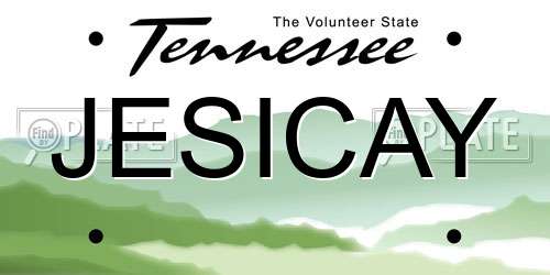 JESICAY Tennessee License Plate