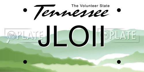 JLOII Tennessee License Plate