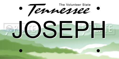 JOSEPH Tennessee License Plate