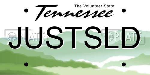 JUSTSLD Tennessee License Plate