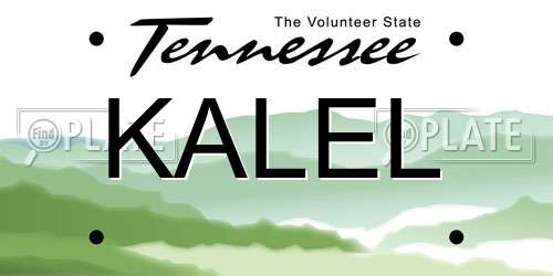KALEL Tennessee License Plate