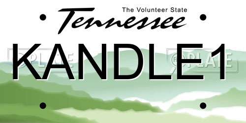 KANDLE1 Tennessee License Plate