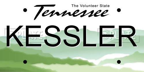 KESSLER Tennessee License Plate