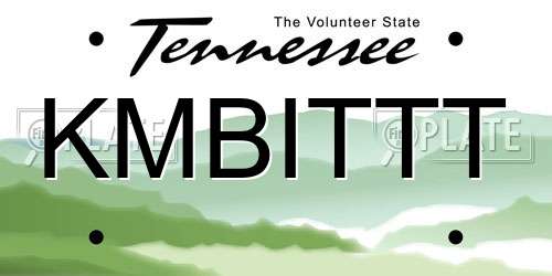 KMBITTT Tennessee License Plate