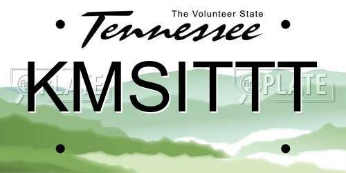 KMSITTT Tennessee License Plate