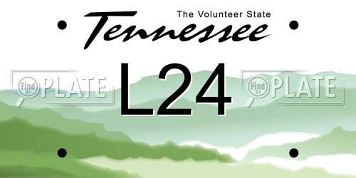 L24 Tennessee License Plate
