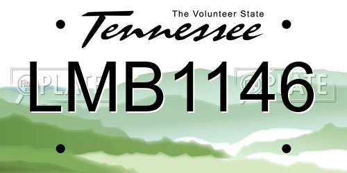 LMB1146 Tennessee License Plate