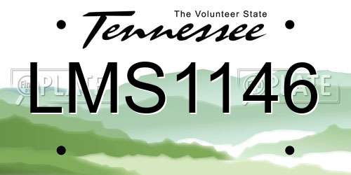 LMS1146 Tennessee License Plate