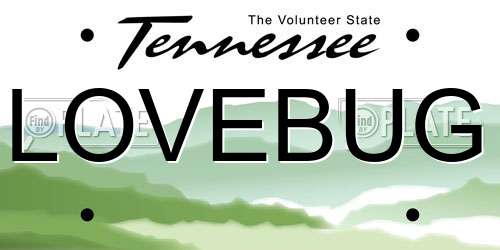 LOVEBUG Tennessee License Plate