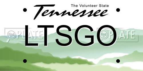 LTSGO Tennessee License Plate