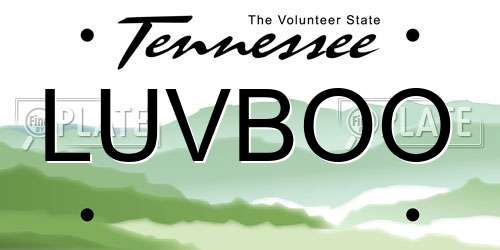 LUVBOO Tennessee License Plate