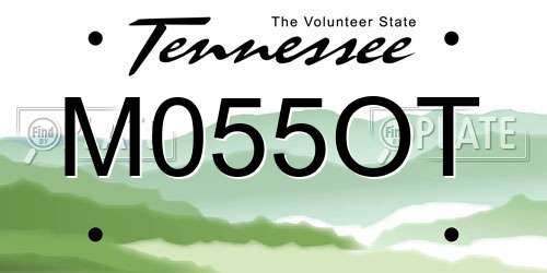 M055OT Tennessee License Plate