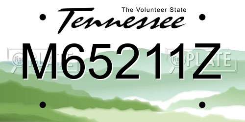 M65211Z Tennessee License Plate