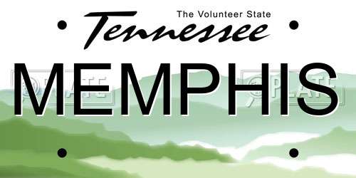 MEMPHIS Tennessee License Plate