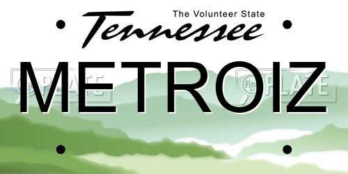 METROIZ Tennessee License Plate